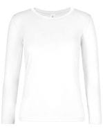 T-Shirt #E190 Long Sleeve / Women White