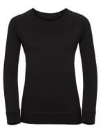 Ladies` HD Raglan Sweat Black