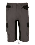 Men`s Workwear Bermudas - Impulse Pro Dark Grey (Solid) / Black