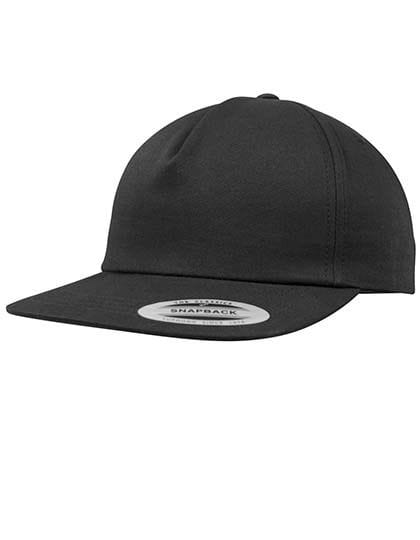 Unstructured 5-Panel Snapback Black