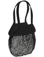 Organic Cotton Mesh Grocery Bag Black