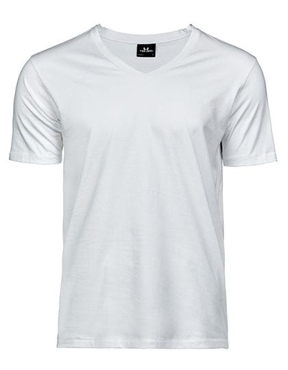 Luxury V-Neck Tee White