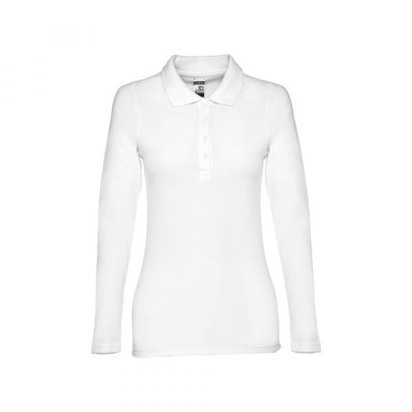THC BERN WOMEN WH. Damen Langarm-Poloshirt Weiß