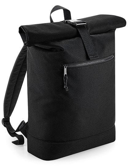 Recycled Roll-Top Backpack Black