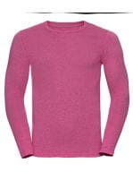 Men`s Long Sleeve HD T Pink Marl