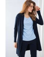 Ladies` Longline Open Cardigan