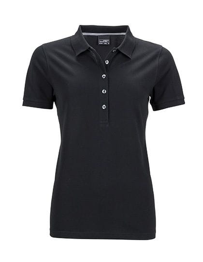 Ladies` Pima Polo Black