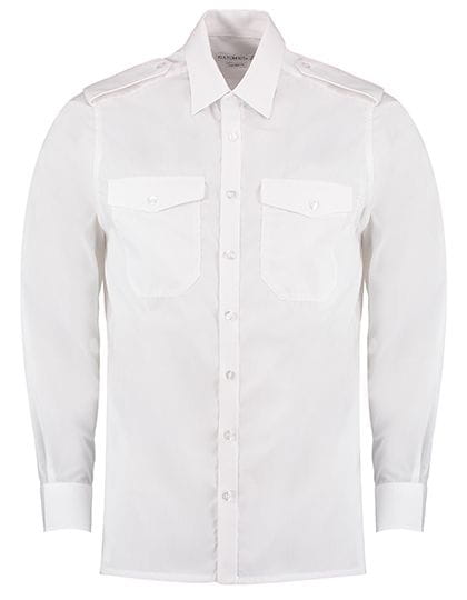 Men`s Tailored Fit Pilot Shirt Long Sleeve