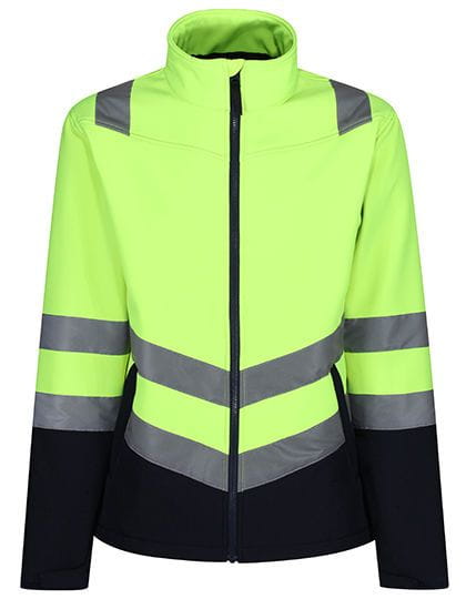 Pro Hi-Vis Softshell Jacket Yellow / Navy