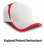 National Cap England White / Red