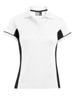 Women`s Function Contrast Polo White / Black