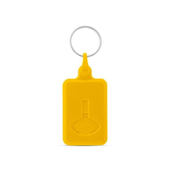 BUS. Schlüsselanhänger mit Einkaufschip Gelb