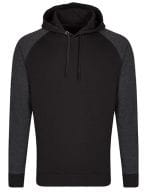 my mate - Men´s No Pocket Hoody Black / Heather Black