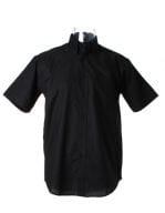 Men`s Classic Fit Workwear Oxford Shirt Short Sleeve Black
