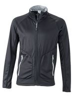 Men`s Strechfleece Jacket Black / Silver (Solid)