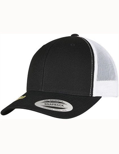 YP Classics Recycled Retro Trucker Cap 2-Tone Black / White