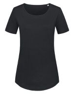 Slub Organic T-Shirt Women Black Opal