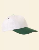 White / Dark Green