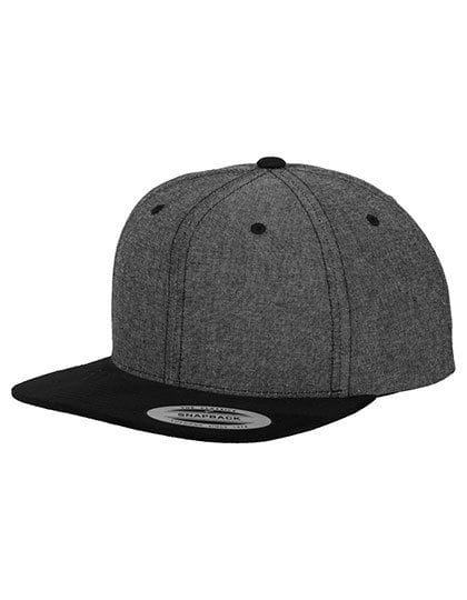 Chambray-Suede Snapback Black / Black