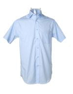 Men`s Classic Fit Premium Non Iron Corporate Shirt Short Sleeve Light Blue