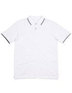 The Tipped Polo White / Navy