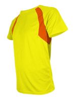 Men`s Combi Sport Shirt Yellow Fluor / Orange Fluor