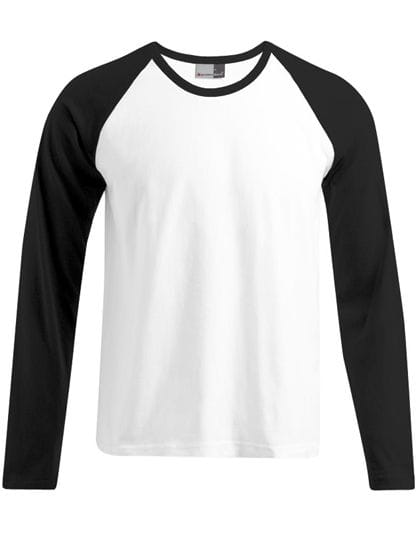 Men`s Baseball-T Longsleeve White / Black