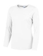 Girlie Long Sleeve Cool T Arctic White