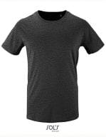 Men`s Short Sleeve T-Shirt Milo Charcoal Melange