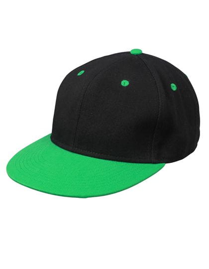 6 Panel Pro Cap Black / Fern Green