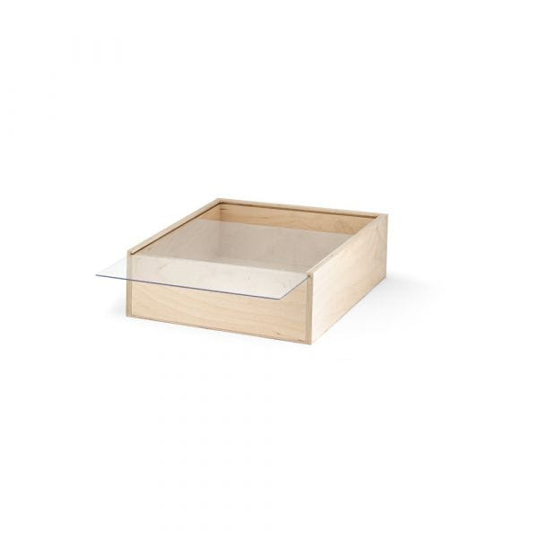 BOXIE CLEAR S. Holzschachtel S Naturhell