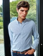 Mens Cotton Rich Oxford Stripes Shirt