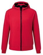 Men`s Hooded Softshell Jacket Red / Black