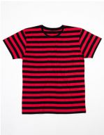 Men`s Stripy T Black / Red