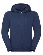 Men`s Authentic Melange Zipped Hood Sweat Ocean Melange