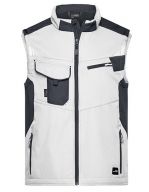 Workwear Softshell Vest -STRONG- White / Carbon
