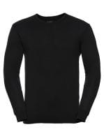 Men`s V-Neck Knitted Pullover Black