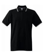 Tipped Polo Black / White