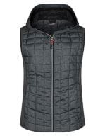 Ladies' Knitted Hybrid Vest Grey Melange / Anthracite Melange