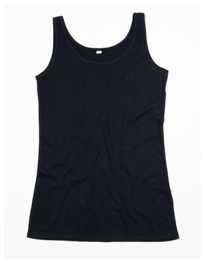 Women`s Long Length Vest Black