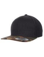 Classic Snapback 2-Tone Camo Cap Black / Green Camo