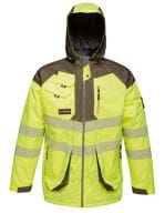 Hi-Vis Parka Jacket Yellow / Grey