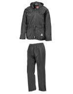 Waterproof Jacket & Trouser Set Black