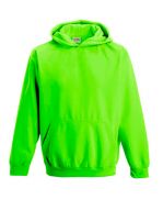 Kids` Electric Hoodie Electric Green