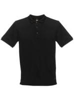 Stud Coolweave Polo Black