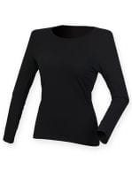 Women`s Feel Good Long Sleeved Stretch T Black