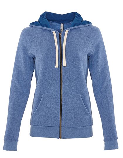 Women´s PCH Raglan Zip Hoody Heather Bay Blue (CVC)