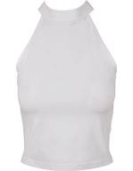 Ladies Turtleneck Short Top White