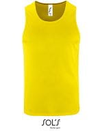 Men`s Sports Tank Top Sporty Neon Yellow