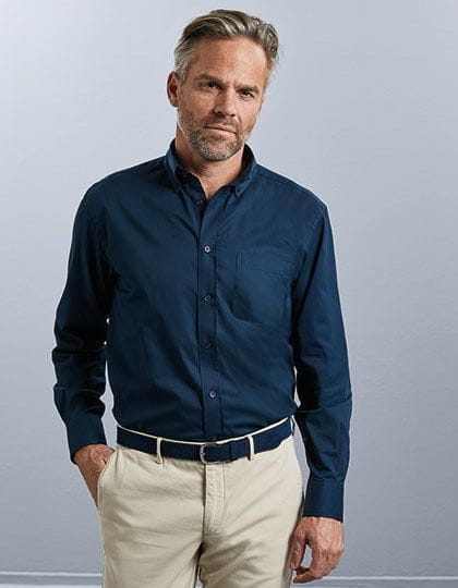 Men`s Long Sleeve Classic Twill Shirt